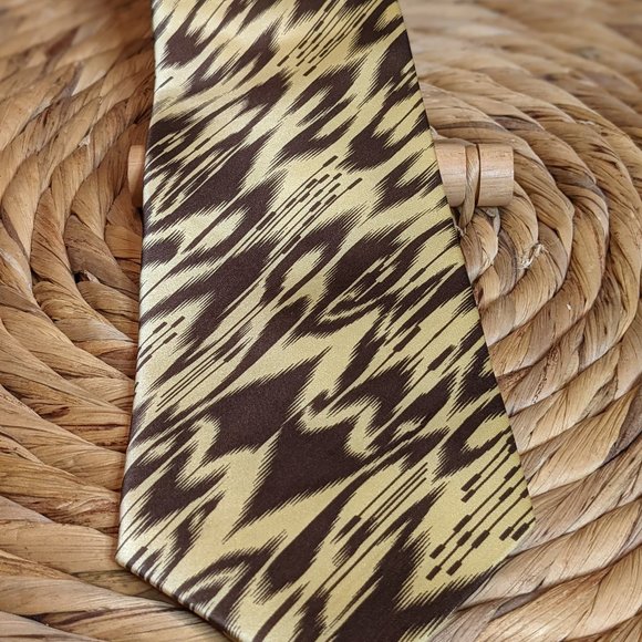 [2/$20] NWOT Men's (Sample) - Silk Necktie - Cream Brown - Picture 2 of 4